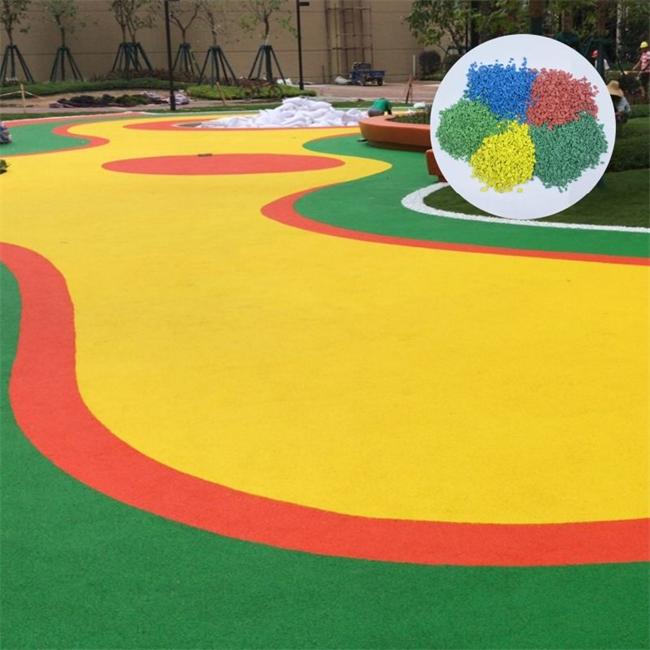 Granules de caoutchouc EPDM jaune anti-vieillissement
