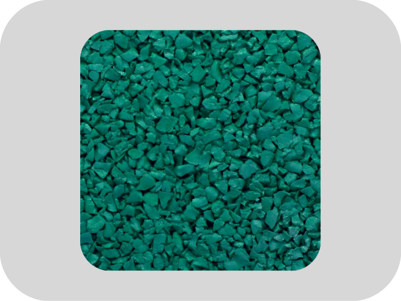 Gr&aacute;nulos de caucho EPDM verde antioxidante sin azufre