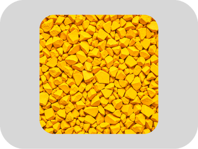 RAL 1003 Signalgelb – Umweltfreundliches EPDM-Gummigranulat