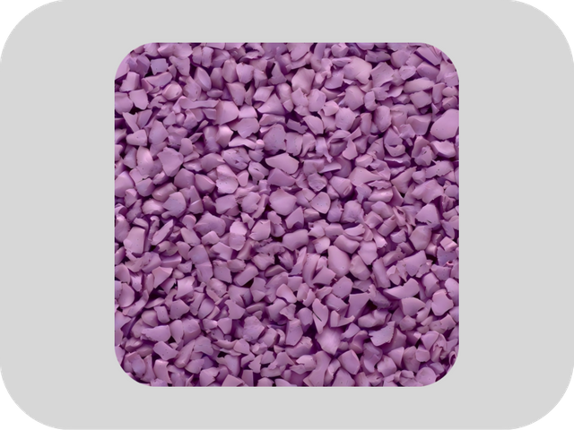 Gr&acirc;nulos de borracha EPDM roxos antioxidantes