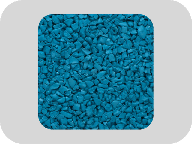 حبيبات المطاط EPDM الزرقاء منخفضة الكثافة