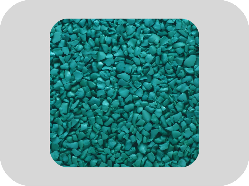 Niet-giftige en geurloze blauwe EPDM-rubberkorrels