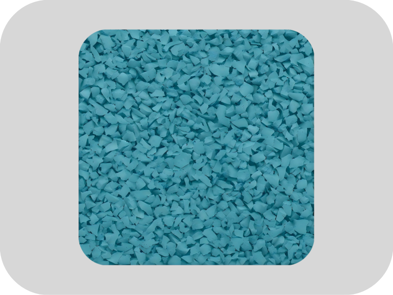 Geruchloses blaues EPDM-Gummigranulat