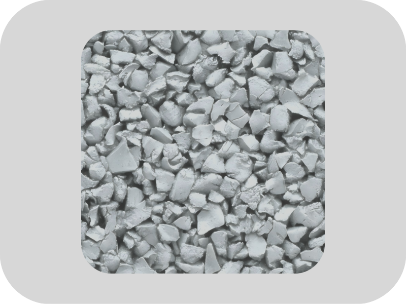 Gr&aacute;nulos de caucho EPDM gris inodoro
