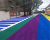 Gr&acirc;nulos de borracha EPDM roxos inodoros