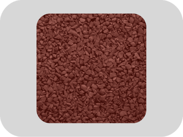 Gr&acirc;nulos de borracha EPDM sem &oacute;xido vermelho-enxofre RAL 3009