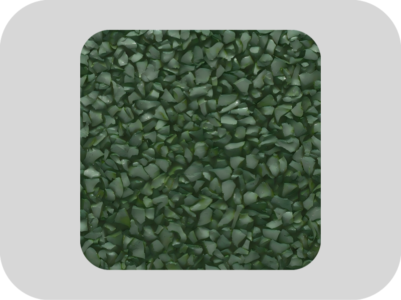 녹색 무취 EPDM 고무 과립