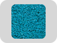 Granules de caoutchouc EPDM bleus respectueux de l'environnement
