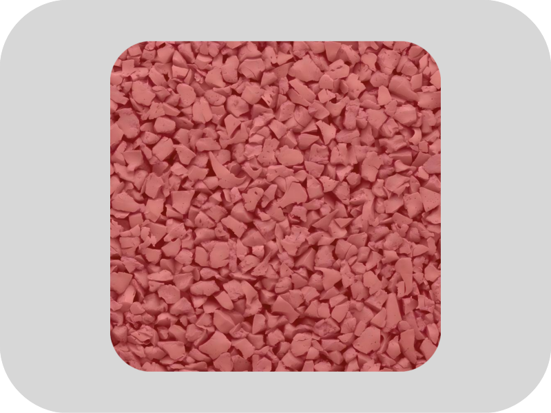 Milieuvriendelijke rode EPDM-rubberkorrels