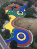 Schwefelfreies tiefblaues EPDM-Gummigranulat
