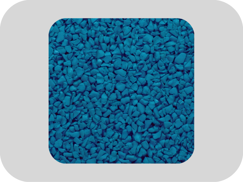 Granules de caoutchouc EPDM bleu maternelle