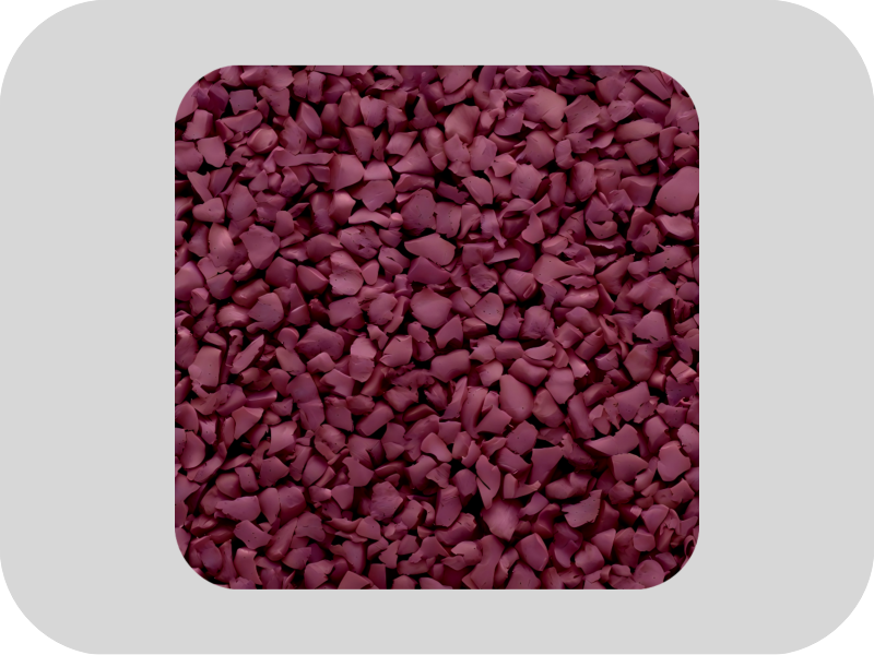 RAL 3005 Wijnrood-Antioxidant EPDM-rubbergranulaat
