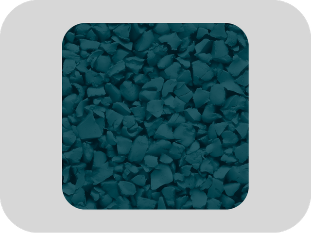 RAL 5020 حبيبات مطاطية EPDM خالية من الكبريت الأزرق المحيطي