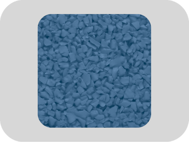 RAL 5023 حبيبات المطاط EPDM ذات اللون الأزرق الداكن في الهواء الطلق