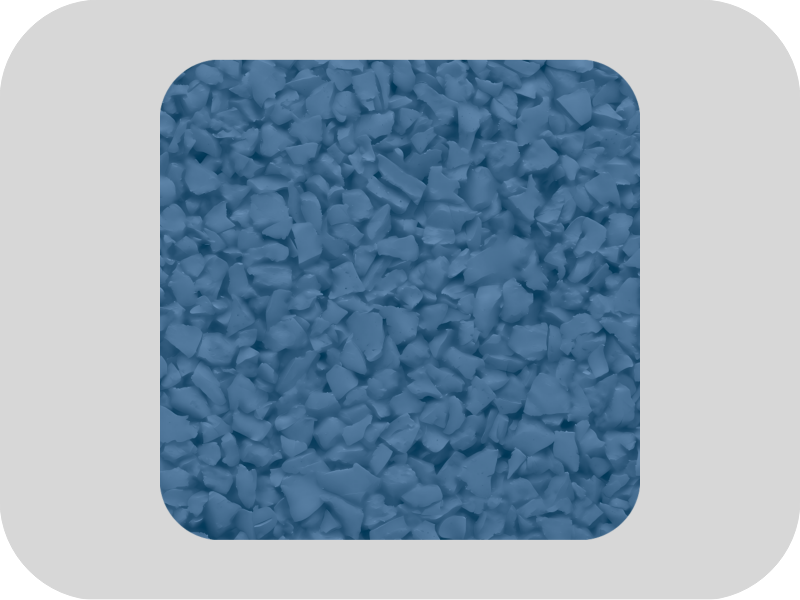 RAL 5023 Diepblauw-buitenbaan EPDM-rubberkorrels