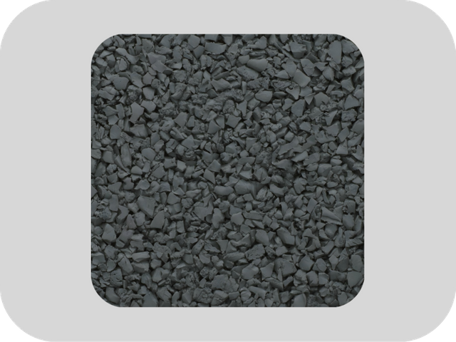 고온 방지 회색 EPDM 고무 과립