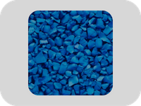 파란색 고탄성 EPDM 고무 과립