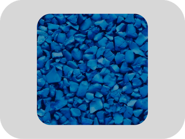 حبيبات مطاطية زرقاء عالية المرونة EPDM