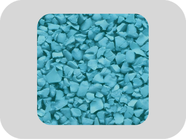 حبيبات المطاط EPDM الزرقاء الخالية من الكبريت