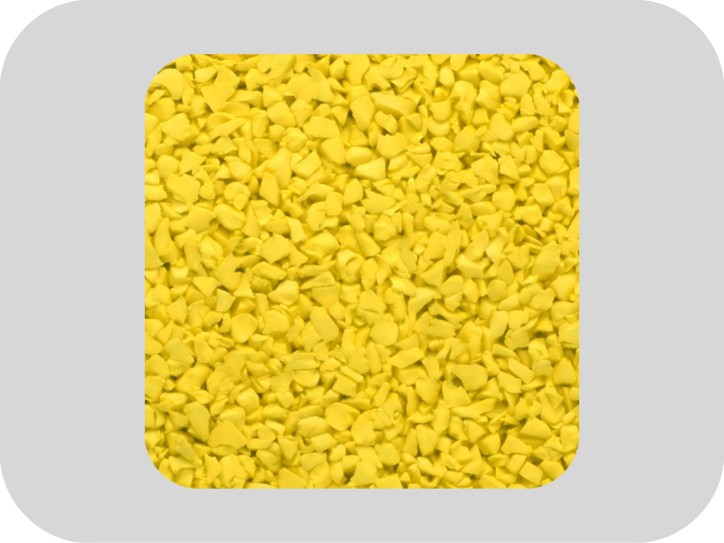 Gele EPDM-rubberkorrels met lange levensduur