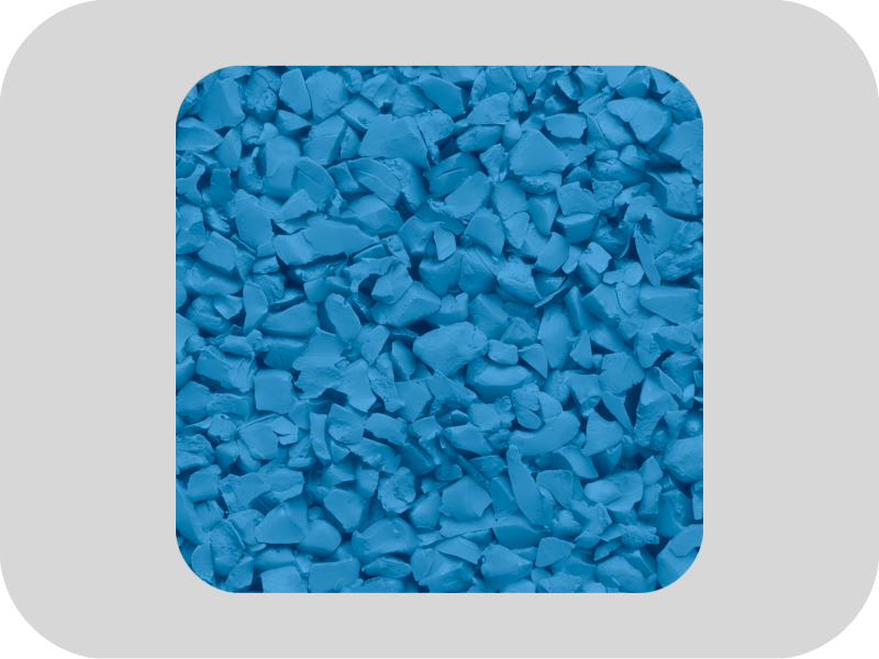 RAL 5015 حبيبات مطاطية EPDM للملعب باللون الأزرق السماوي