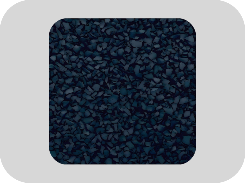 Granuli di gomma EPDM blu intenso senza zolfo