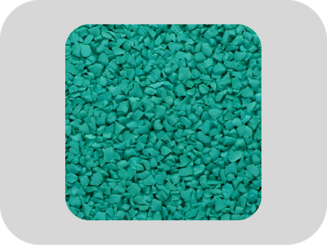 حبيبات المطاط EPDM الخضراء الصديقة للبيئة لرياض الأطفال