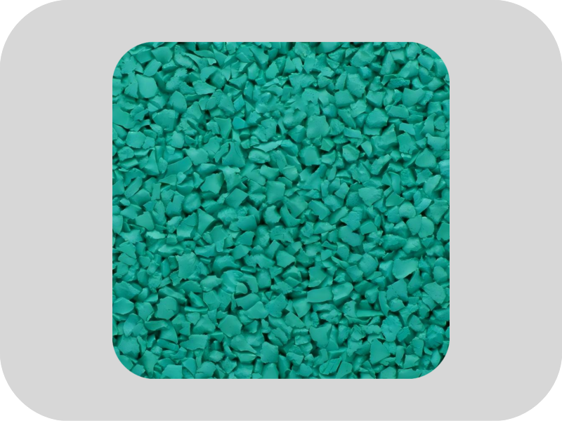 حبيبات المطاط EPDM الخضراء الصديقة للبيئة لرياض الأطفال