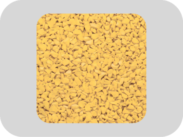 Gelbes hochelastisches EPDM-Gummigranulat
