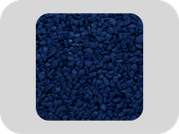 Granuli di gomma antiet&agrave; EPDM blu scuro