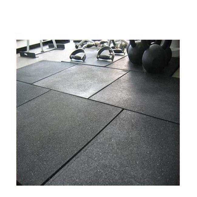 Tapis en caoutchouc de plancher de gymnase de surface EPDM d'&eacute;paisseur de 15 mm