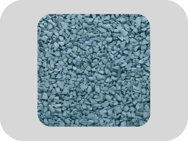 Gr&acirc;nulos de borracha EPDM azuis de alta elasticidade