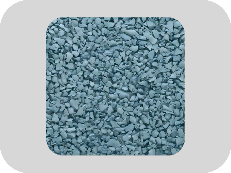 Hoge elasticiteit blauwe EPDM-rubberkorrels
