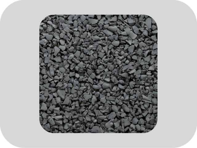 Gr&aacute;nulos de caucho EPDM gris de alta elasticidad