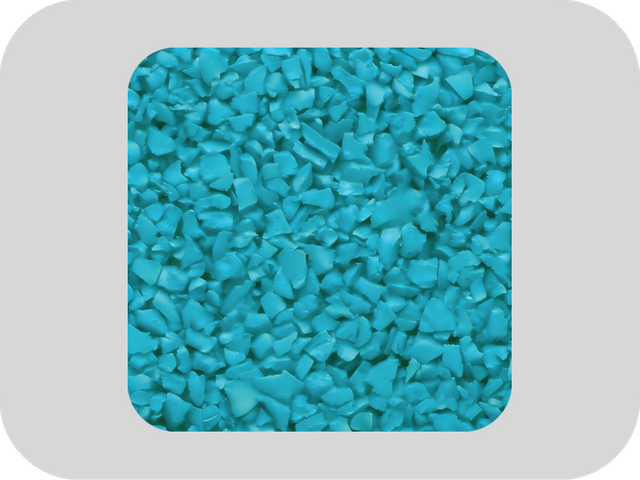 Outdoor Runway blauwe EPDM-rubberkorrels