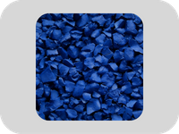 Granules de caoutchouc EPDM bleu r&eacute;sistant &agrave; l'ozone
